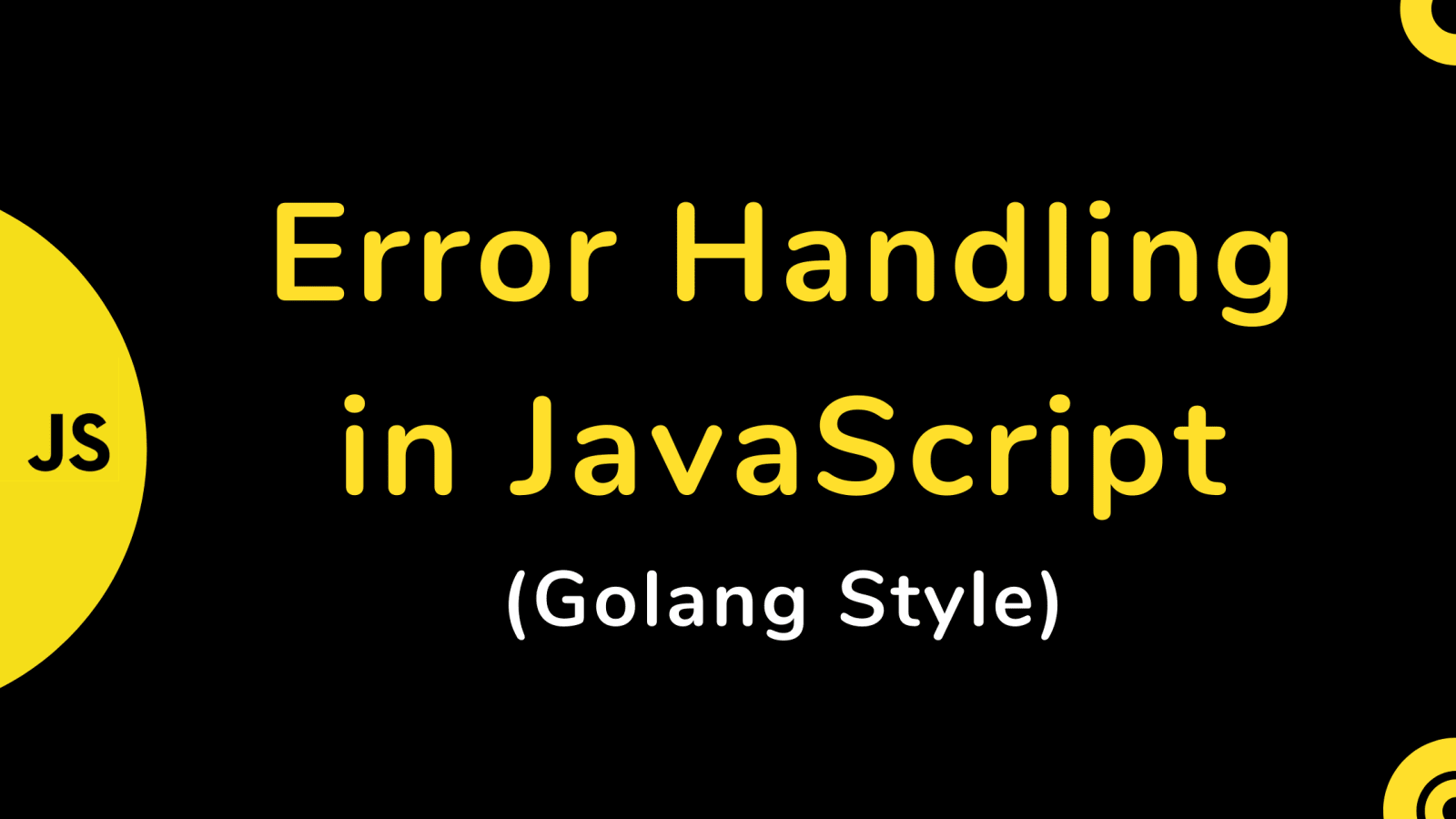 error in js